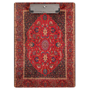 Alfombra persa roja del portapapeles de Mashhad