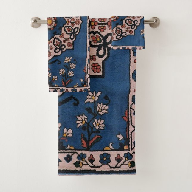 Alfombra persa turca azul oriental (In situ)