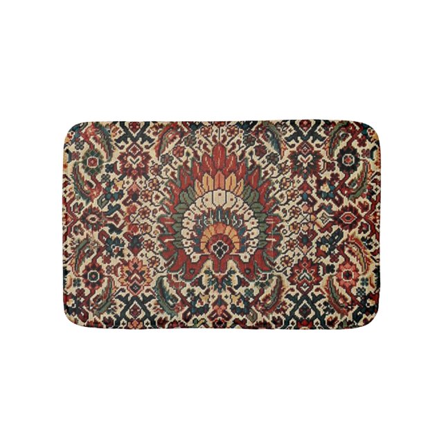 Alfombra persa turca oriental antigua (Anverso)