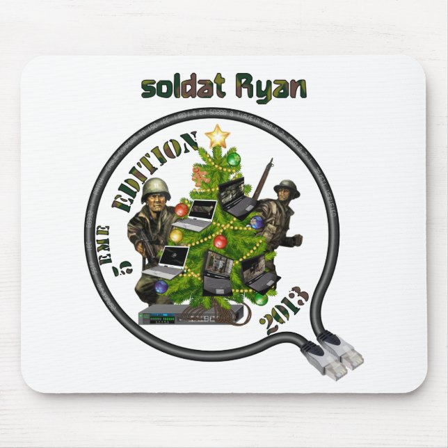 Alfombra ratón LAN de Noël soldado Ryan (Frente)