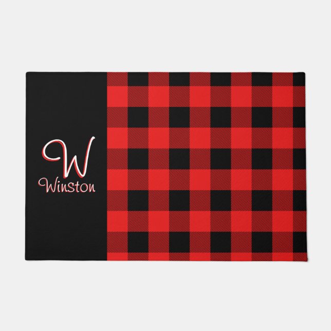 Alfombra Roja de Buffalo Check (Anverso)