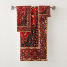 Alfombra roja persa de Mashhad