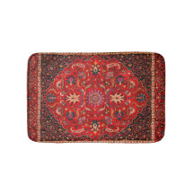 Alfombra roja persa de Mashhad Bath Mat