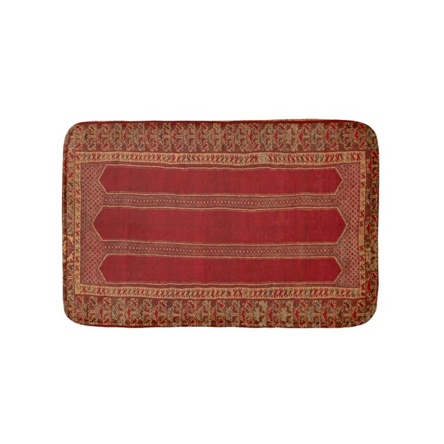 Alfombra roja persa turca oriental (Anverso)