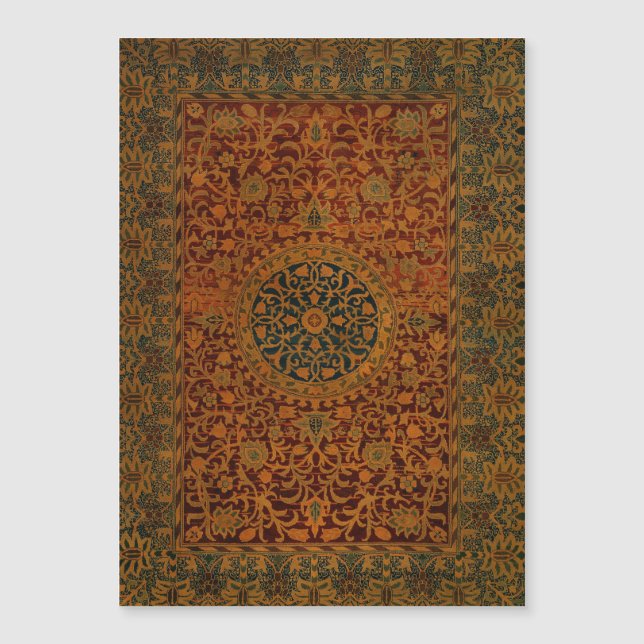 Alfombra tapiz de William Morris (Anverso)
