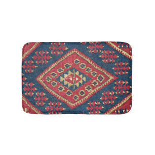 Alfombra Turca Kilim Antique Rojo Azul