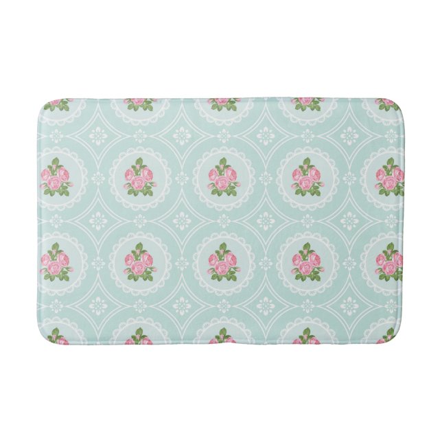 Alfombras de Baño de Lujo - Rosa Chic Desgastado E (Anverso)