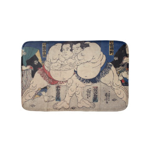 Alfombrilla De Baño 力 士, 国 芳 Sumo Wrestler, Kuniyoshi, Ukiyo-e