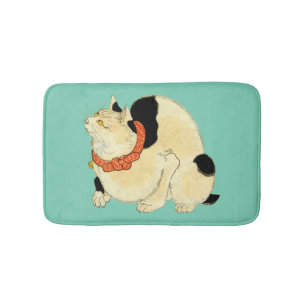 Alfombrilla De Baño 日本猫, gato japonés del 国芳, Kuniyoshi, Ukiyo-e