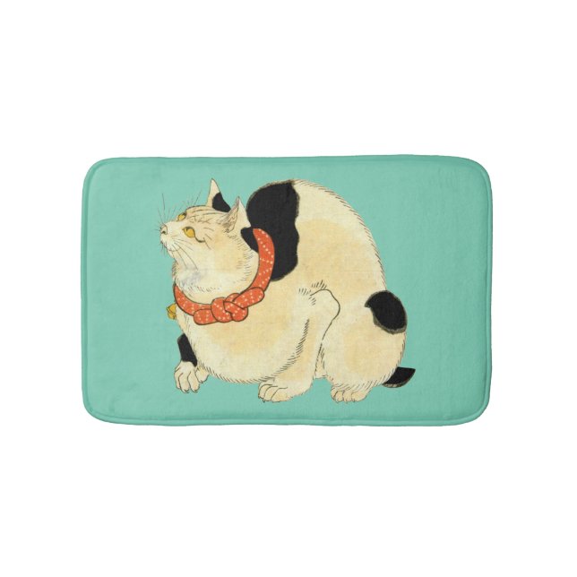 Alfombrilla De Baño 日本猫, gato japonés del 国芳, Kuniyoshi, Ukiyo-e (Anverso)