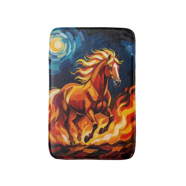 Alfombrilla De Baño „2026 – Das Jahr des Feuerpferds“ (Frente vertical)