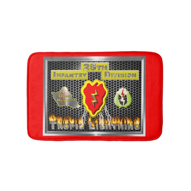 Alfombrilla De Baño 25ª División de Infantería, recientemente diseñada (Anverso)