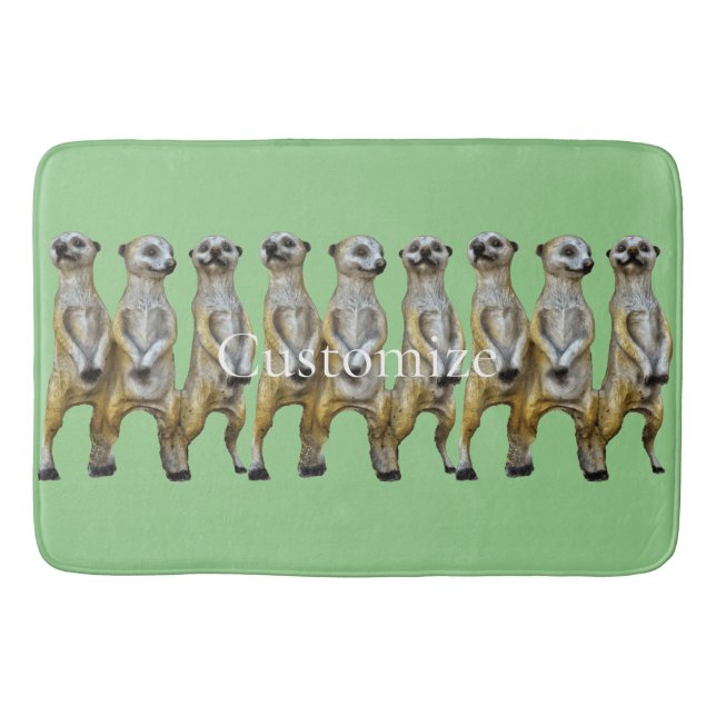 Alfombrilla De Baño 3 Meerkats permanentes Thunder_Cove (Anverso)