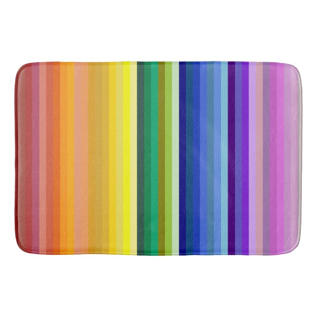 Alfombrilla De Baño 42 Rayos Espectro Arcoiris (Anverso)