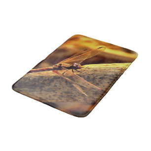 Alfombrilla De Baño 534424932Elegante Red Darter Dragonfly Insect Art