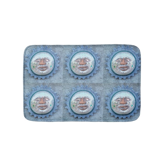 Alfombrilla De Baño 6 caras de sol azul (Anverso)