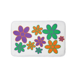 Alfombrilla De Baño 70s Style Flower Bath Mat