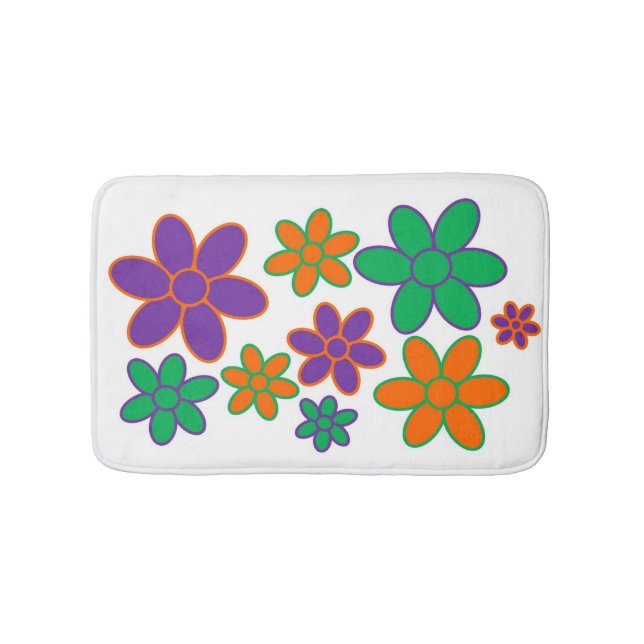 Alfombrilla De Baño 70s Style Flower Bath Mat (Anverso)