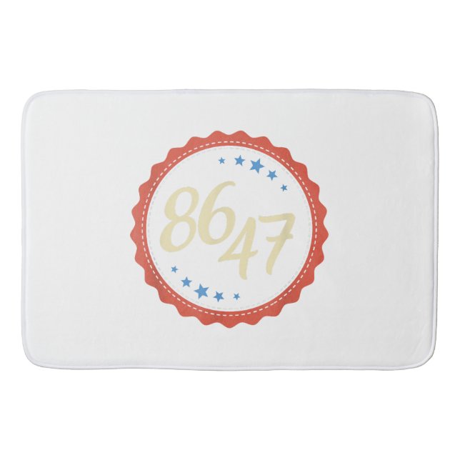 Alfombrilla De Baño 86 47 Anti Trump Gracioso (Anverso)