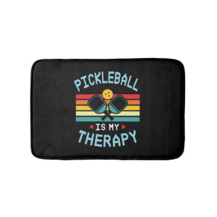 Alfombrilla De Baño 90El pellebol es mi terapia. Gracioso Pickleball P