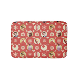 Alfombrilla De Baño A Christmas Story Retro Snowflake Pattern