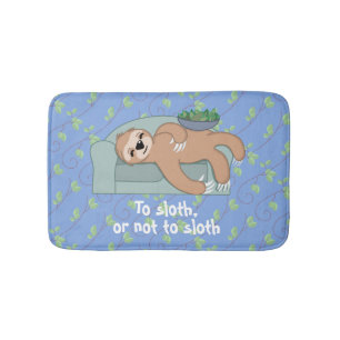 Alfombrilla De Baño A la pereza o no a la pereza que duerme con las
