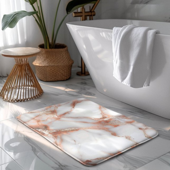 Alfombrilla De Baño A luxurious rose-gold marble background (Subido por el creador)