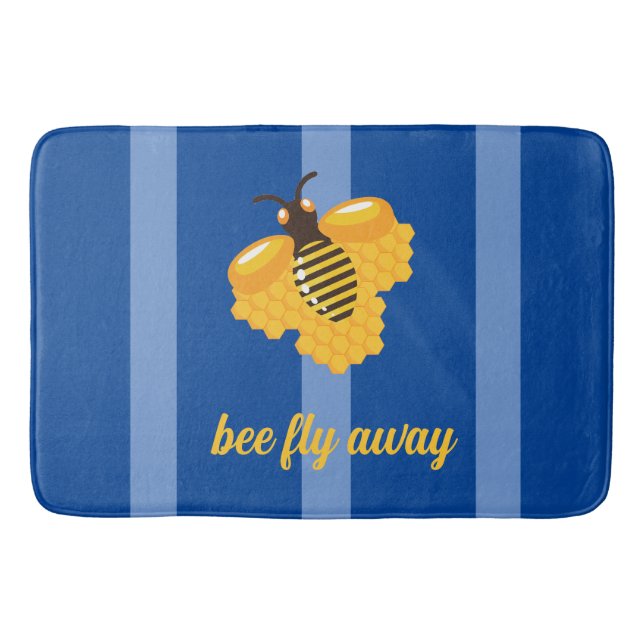 Alfombrilla De Baño abeja vuela (Anverso)