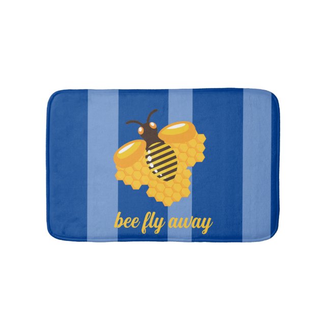 Alfombrilla De Baño abeja vuela (Anverso)