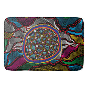 Alfombrilla De Baño Aboriginal Design-15 Bath Mat