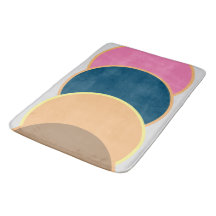 Abstract Bath Mat - Escudo enmarcado de color