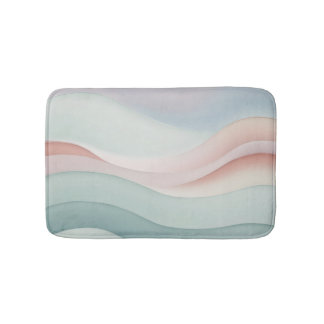 Alfombrilla De Baño Abstract Ocean Waves Pastel colors