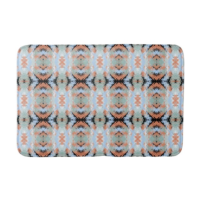 Alfombrilla De Baño Abstract Split Ends Pattern And Soft Pastels (Anverso)