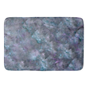 Alfombrilla De Baño Abstracto de granito de cuarzo verde azulado azul