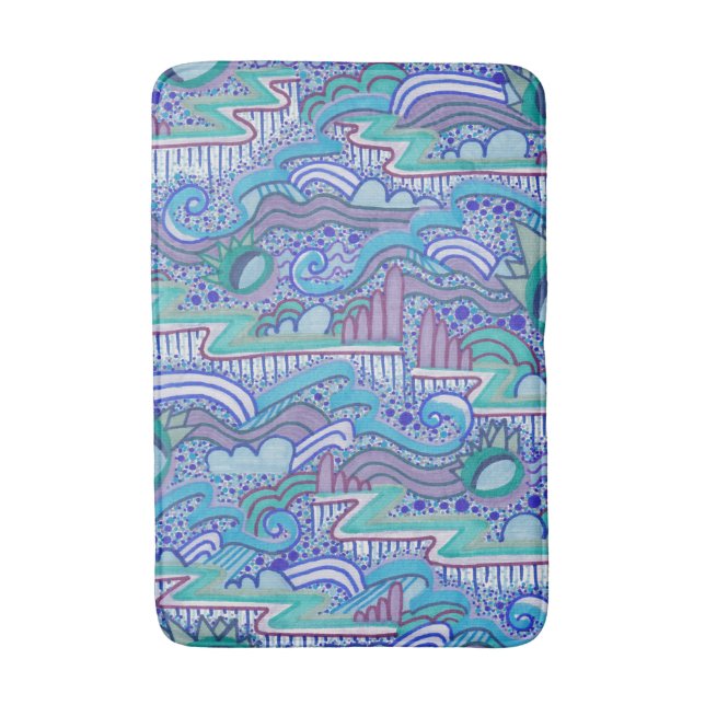 Alfombrilla De Baño Abstracto Sky Way Up High Bath Mat (Frente vertical)