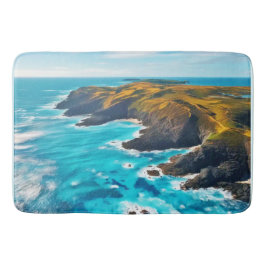 Alfombrilla De Baño Acantilados oceánicos: costa salvaje