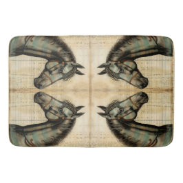 Alfombrilla De Baño Acentos garabateados del equino armónico