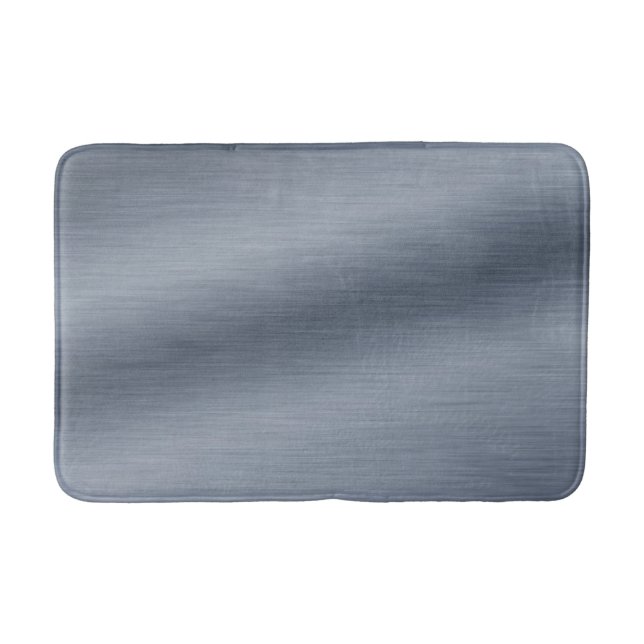 Alfombrilla De Baño Acero cepillado falso fondo elegante (Anverso)