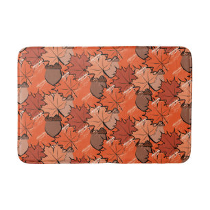 Alfombrilla De Baño Acornos y hojas II