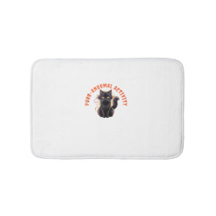 Alfombrilla De Baño Actividad Purr-anormal de Cat Lover Halloween Spoo