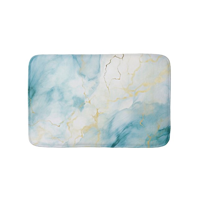Alfombrilla De Baño Acuarela azul (Anverso)