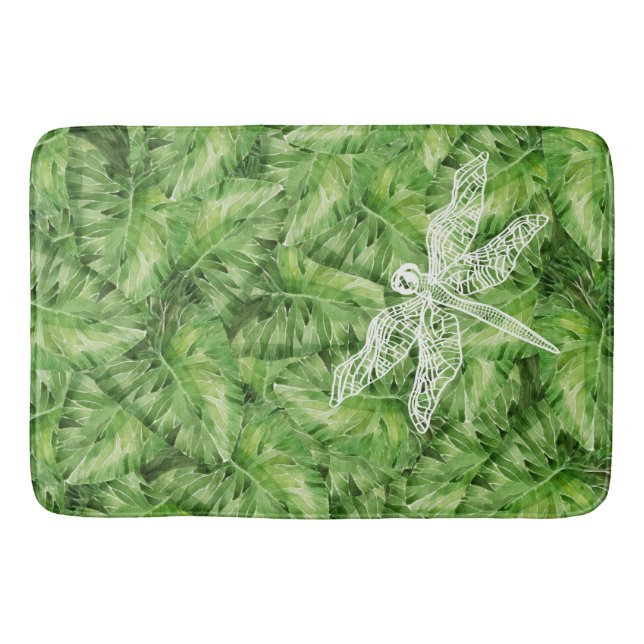 Alfombrilla De Baño acuarela de lirio (Anverso)