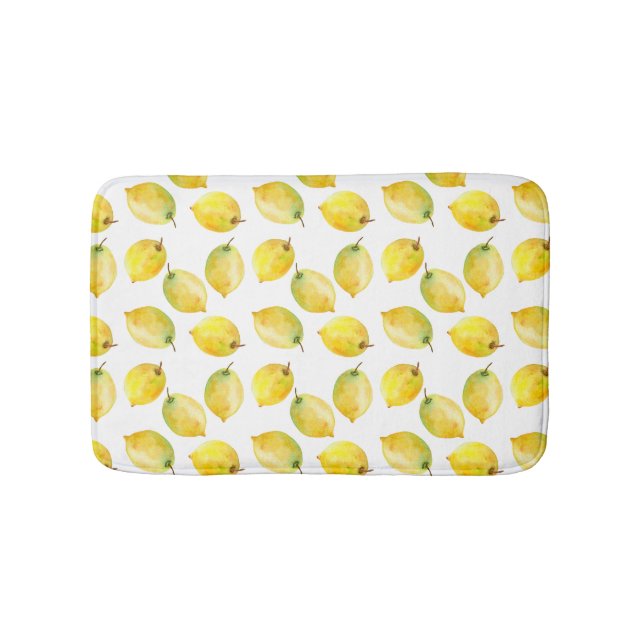 Alfombrilla De Baño acuarela de los lemones (Anverso)