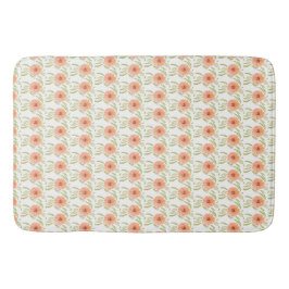Alfombrilla De Baño Acuarela Floral Pradera Floraciones Flor Silvestre