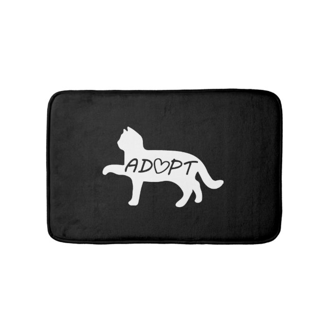 Alfombrilla De Baño Adoptar gato (Anverso)