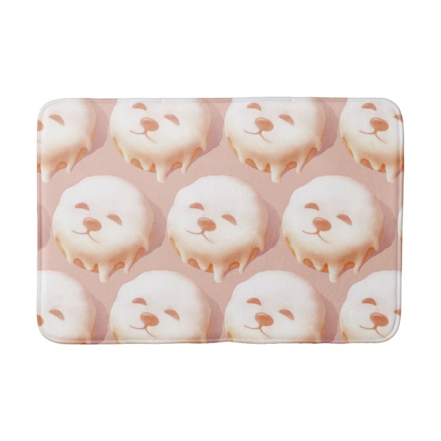 Alfombrilla De Baño Adorable Dog Face Donut (Anverso)