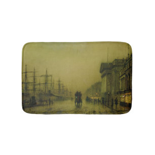 Alfombrilla De Baño Aduanas H de los muelles de Juan Atkinson Grimshaw