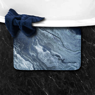 Alfombrilla De Baño Agante azul cristalizado   Duste Slate Marbble Sto