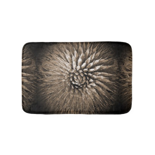 Alfombrilla De Baño Agave Abstracto Marrón Tan Sepia Plush Mat
