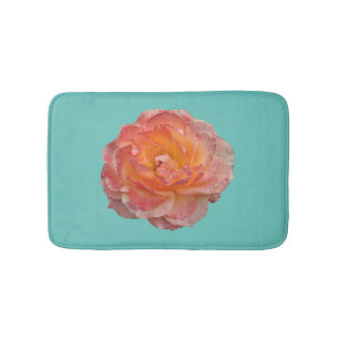 Alfombrilla De Baño Agradable naranja peony